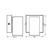 OSRAM spotlight till vägg OCTAGON, vit, 1 lampa, GU10-LED 927 dimbar