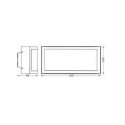 OSRAM utomhusvägglampa ENDURA CLASSIC CUADRA, mörkgrå, IP65