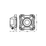 OSRAM LED-arbetslampa VALUE BATTERY, svart IP54 10 W