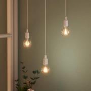 OSRAM hänglampa VINTAGE 1906 BELL, vit, plast, Ø 9 cm