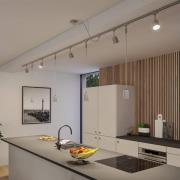 Paulmann URail kabelgenomföring Zigbee 1 m, matt krom