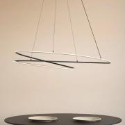 Lucande LED-hänglampa Gavril, 100 cm, svart, dimbar