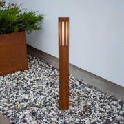 Konstsmide Väglampa Pistoia, rostfärgad, höjd 95 cm, metall, IP54