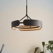 OSRAM LED-hänglampa Decor Curve Felt, grå, filt, 3 000 K