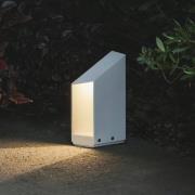 MARSET LED-sockellampa Domus, höjd 26 cm, vit, aluminium