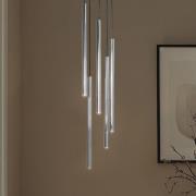 SIGMA Hänglampa Sopel Lux, 5 lampor, rund, svart/silver, G9