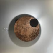 Knikerboker LED-vägglampa Pois, brons, Ø 25 cm, dimbar