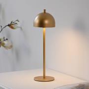 Schöner Wohnen LED-batteridriven bordslampa Bellies, guldfärgad, IP54