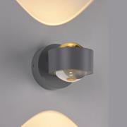 Schöner Wohnen LED-vägglampa Chia, silver, 3 000 K, upp/ner