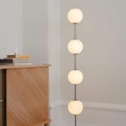 UMAGE LED-golvlampa Audrey, stålfärgad, höjd 128 cm, 4 lampor