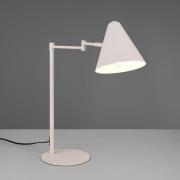 Trio Lighting Bordslampa Cosima, ljusgrå, höjd 50 cm, metall