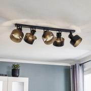 SIGMA Taklampa Rif 5, 5 lampor, svart