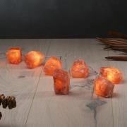 Wagner Life Ljusslinga Leuchtkristalle Rock, saltkristaller bärnsten