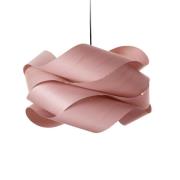 LZF LAMPS LZF hänglampa Link, ljusrosa/nickelfärgad, Ø 69 cm, trä