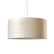 LZF LAMPS LZF LED-hänglampa Gea, elfenbensfärgad, Ø 42 cm, trä
