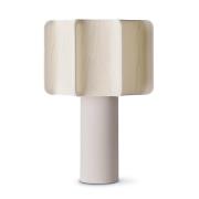 LZF LAMPS LZF bordslampa Kactos, elfenbensfärgad/vit, höjd 52 cm