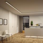 Paulmann LED-ljuslist Linion, krom, 150 cm, 3 000 K