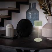 Briloner LED-batteridriven bordslampa Kira, grön, höjd 19 cm, IP44, to...