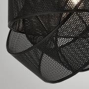 Searchlight Pendellampa Mizio, svart, metall, Ø 28 cm, E27