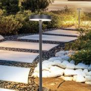 Viokef LED-sockellampa Tango mörkgrå Höjd 50 cm Metall, jordspett