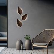 Viokef LED-utomhusvägglampa Amalfi, rostbrun, höjd 28 cm, metall