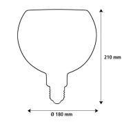 SEGULA LED Floating Filo sand G180 E27 5W 2 200 K dimbar