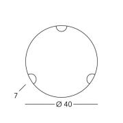 austrolux Kolarz vägglampa Nonna, Ø 40 cm, blomma guldfärgad, glas