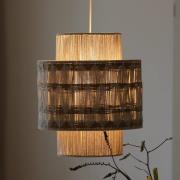 Markslöjd Ano hänglampa, Ø 45 cm, textil, beige/brun