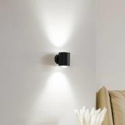 Lindby vägglampa Jyla, svart, upp/ner