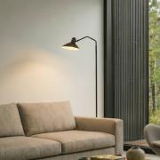 Lindby golvlampa Adrik, svart, metall