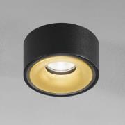 Egger Licht EGG DLS LED-inbyggnadsspot Clippo EP, svart-guld 3.000K