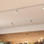 Deko-Light 3-fas skena Dosa, vit, aluminium, GU10, svängbart monterad