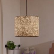 EGLO Butterburn hänglampa, Ø 36 cm, beige/grön, tyg