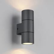 Trio Lighting Utomhusvägglampa Parana, antracit, höjd 16 cm, metall, 2...