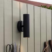 Globen Lighting Vägglampa Hubble, svart, höjd 21 cm IP44