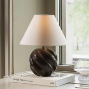 Globen Lighting bordslampa DAHLIA, beige/brun, höjd 31 cm