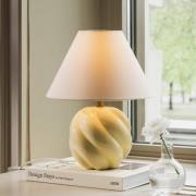 Globen Lighting bordslampa DAHLIA, beige/gul Höjd 31 cm