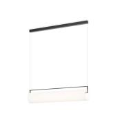 Vibia LED-hänglampa KONTORNO, längd 92 cm, svart, 930 dimbar