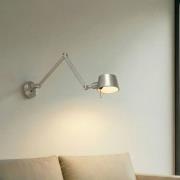 Lucande vägglampa Silka, 91 cm, nickel, justerbar, E27