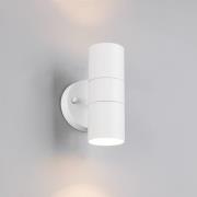 Trio Lighting Utomhusvägglampa Turia, matt vit, höjd 16 cm, metall