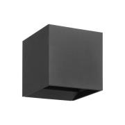 EGLO LED-utomhusvägglampa Calpino 3, antracit, bredd 10 cm, 2 lampor.