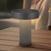 Briloner LED-batteridriven solcellsbordslampa Poga, antracit, plast, I...
