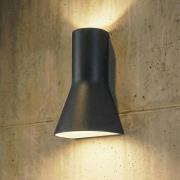 Lucande LED-utomhusvägglampa Zephy Up/Down, svart, IP54, CCT