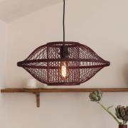 GOOD & MOJO hänglampa Maui, röd, Ø 50 cm, bambu, E27
