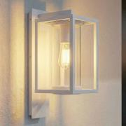 Lucande utomhusvägglampa Ferda, uttag nedtill, grå, IP44