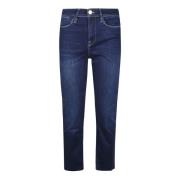 Frame Le hög rak jeans Blue, Dam