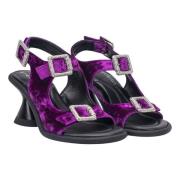 Strategia High Heel Sandals Purple, Dam