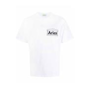 Aries T-shirt White, Herr