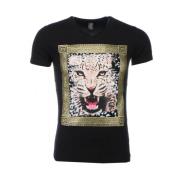 Local Fanatic Tuffa Skjortor Med Tryck Tiger - T Shirt Herr - 1415Z Bl...