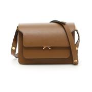 Marni Trunk Shoulder Väska Brown, Dam